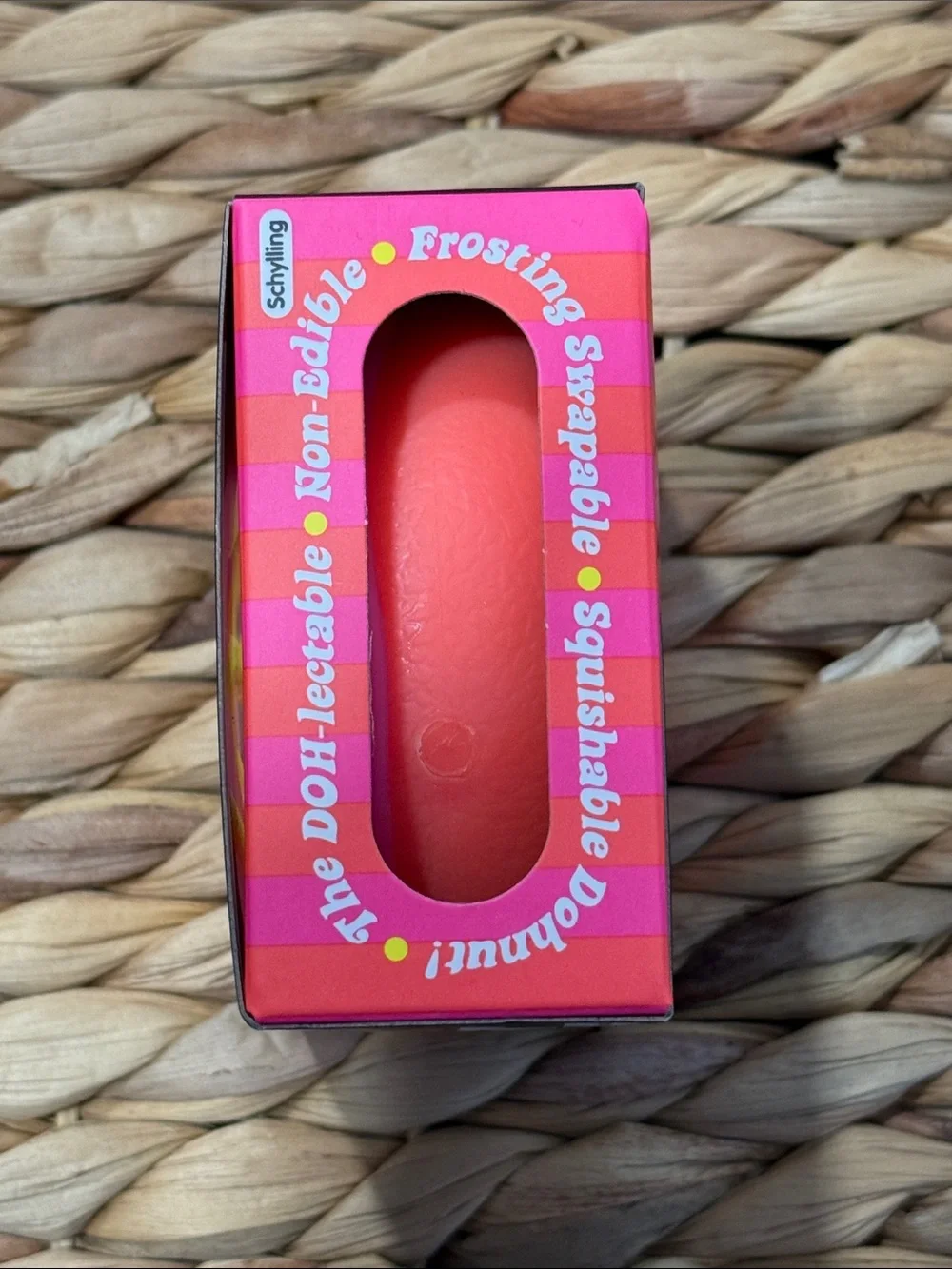 Schylling Needoh DohNut Pink Squishable Toy